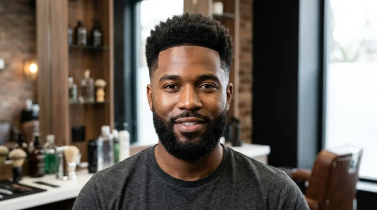 La coupe afro dégradée pour homme