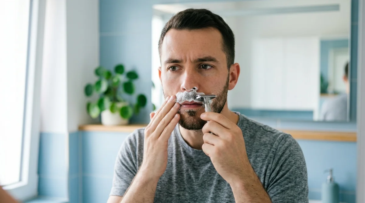 comment se raser la moustache