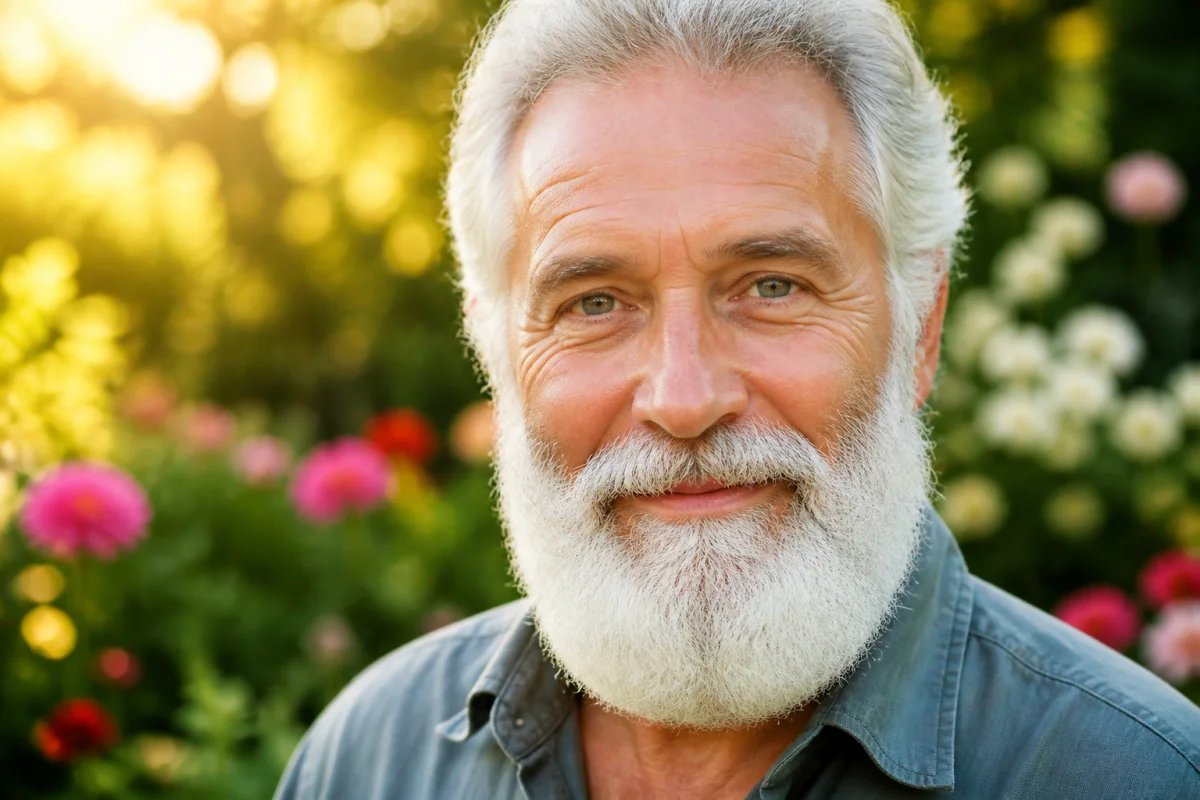 comment avoir une barbe blanche naturellement