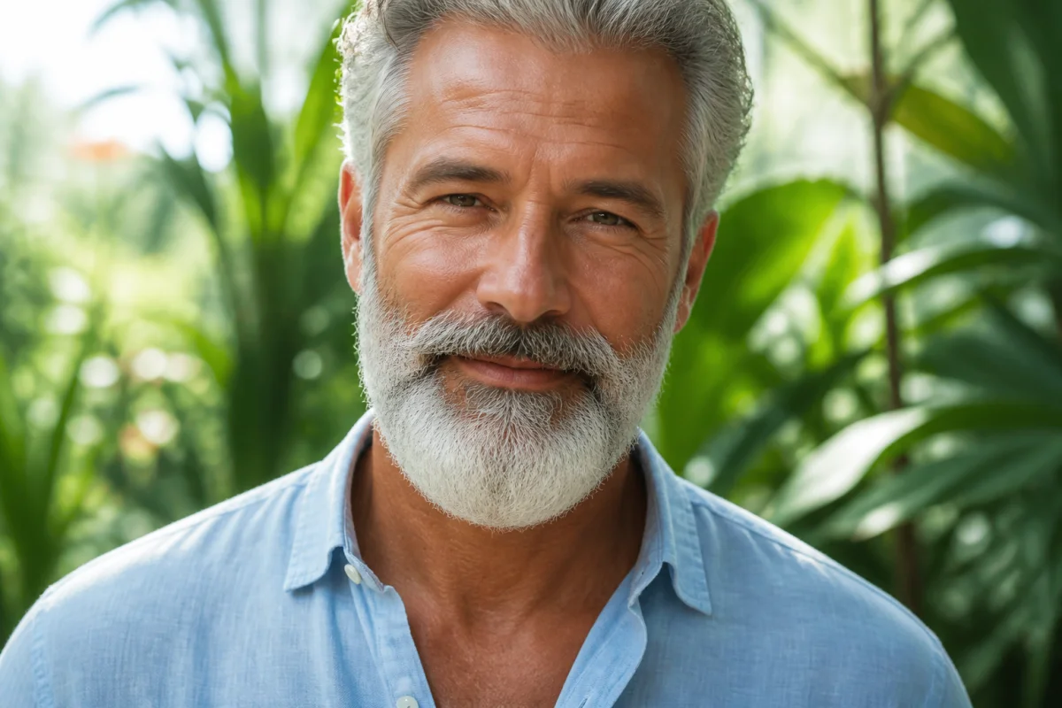 comment avoir une barbe blanche naturellement