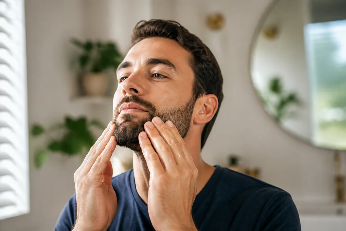 comment appliquer l'huile de ricin sur la barbe