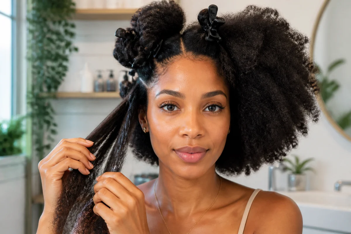 comment demeler cheveux afro